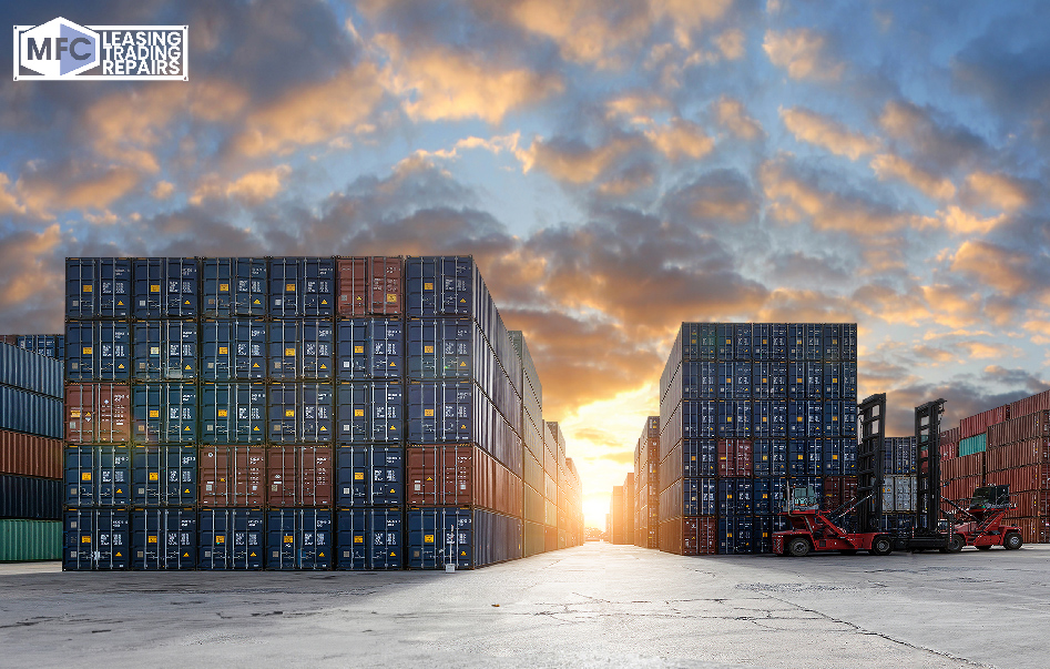 Shipping containers stranded in Russia